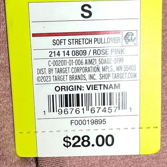 NEW All in Motion Rose Pink Soft Stretch Hoodie Small - Picture 5 of 7